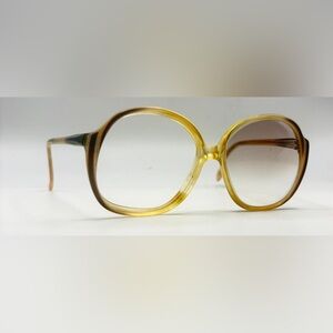 Vintage Rodenstock Zenit 22 Gray Translucent Oval Sunglasses Frames Only